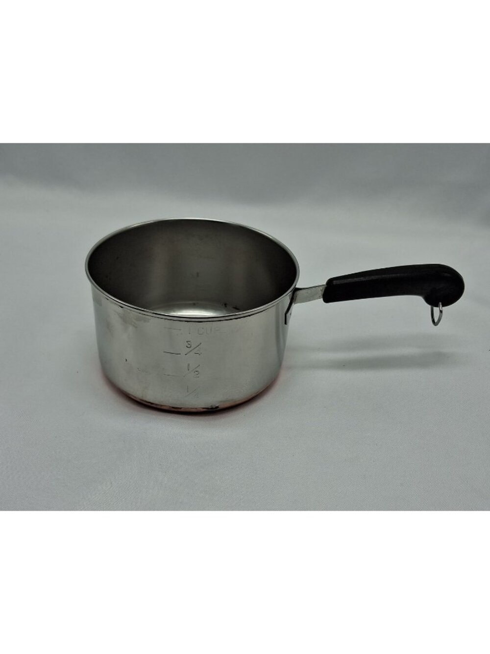 Vtg Revere Ware Stainless 1 Cup Measuring. Copper, Mini Sauce Pan Butter Warmer